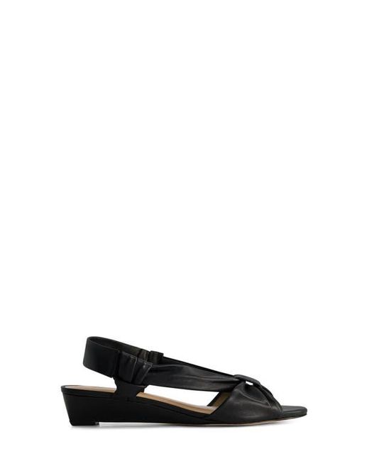 Bernardo Black Winifred Slingback Wedge Sandal