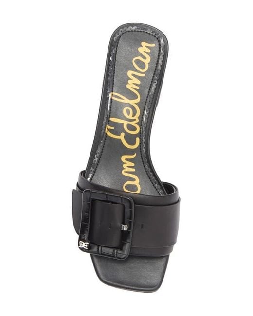 Sam Edelman Black Deacon Slide Sandal