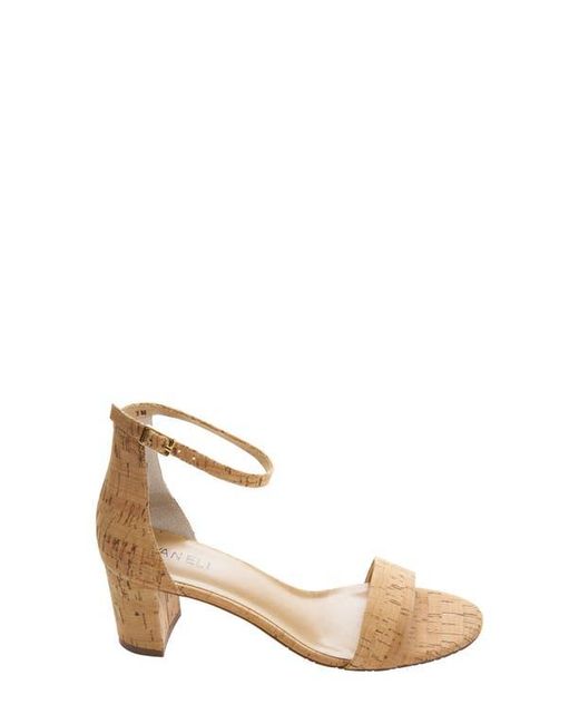 Vaneli Natural Meryn Ankle Strap Sandal
