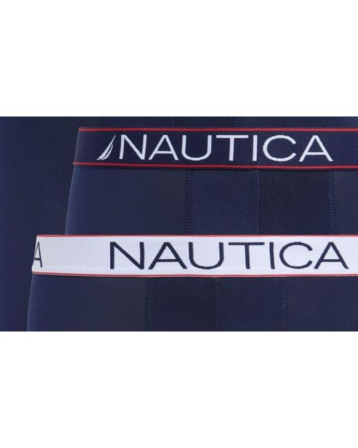 Nautica Blue Limited Edition 4-pack Microfiber Stretch Trunks for men