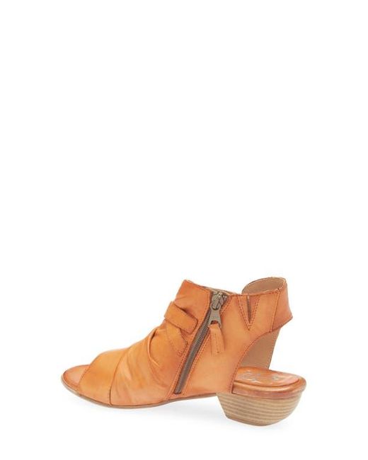 Miz Mooz Brown Cassius Ruched Sandal
