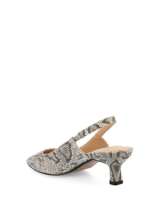 Journee Collection Natural Paulina Slingback Pump