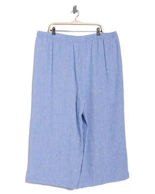 Max Studio Blue Crop Drawstring Pants