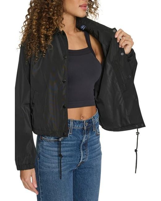 Champion Black Cropped Coached Jacket