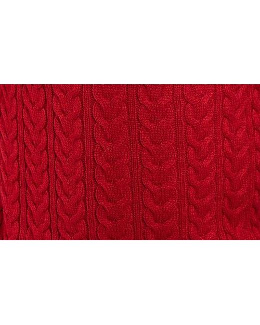 Xray Jeans Red Cable Knit Turtleneck Sweater for men