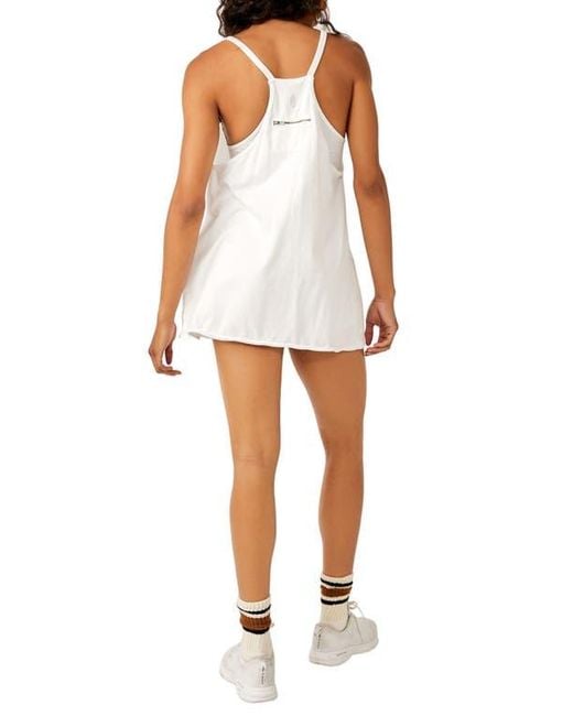 Free People White Fp Movement Hot Shot Mini Sport Dress