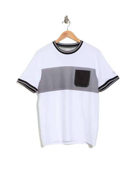 DKNY White Chanler Pocket T-shirt for men