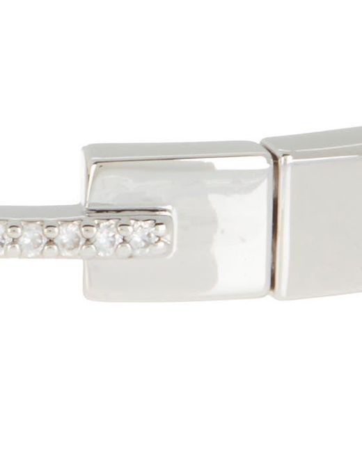 Nordstrom White Pavé Bar Stretch Bracelet