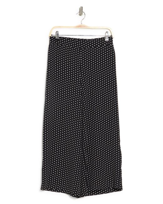 Adrianna Papell Pull-on Wide Leg Pants in Black | Lyst