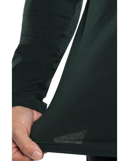 Xray Jeans Green Crewneck Long Sleeve T-Shirt for men