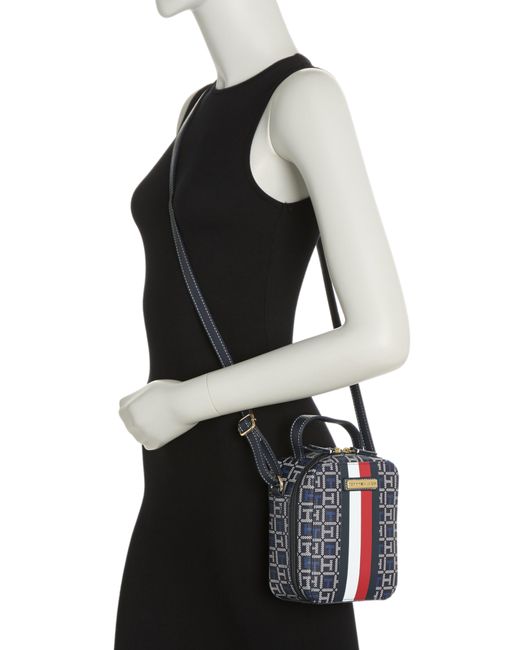 Tommy Hilfiger Ainsley Ii Monogram Crossbody Bag in Black Lyst
