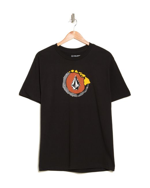 Volcom Black Looper Graphic T-shirt for men