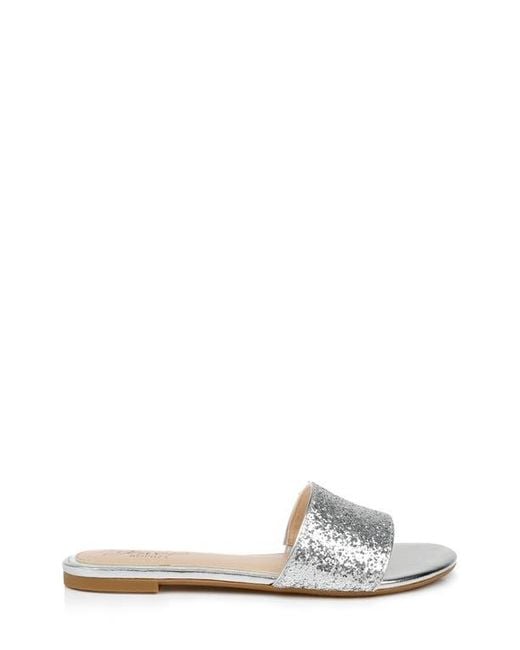 Badgley Mischka Multicolor Dillian Glitter Slide Sandal