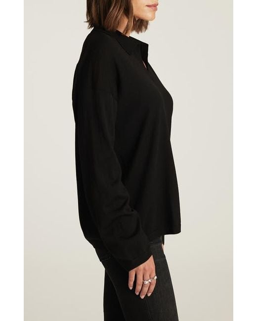 Mavi Black Wool Polo Sweater