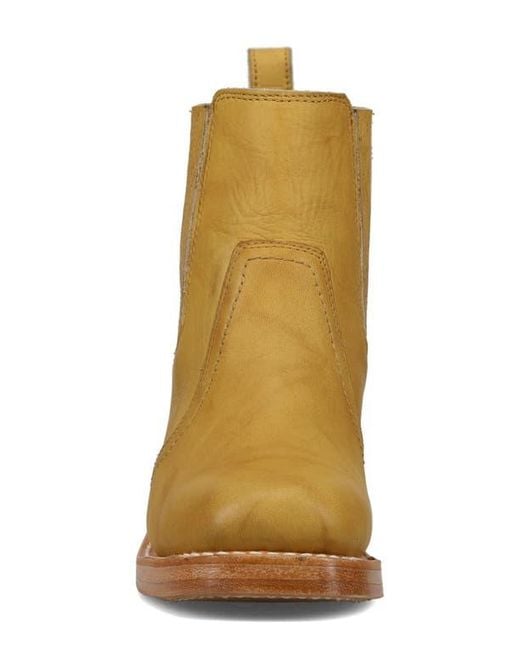 Frye Brown Campus Platform Chelsea Boot