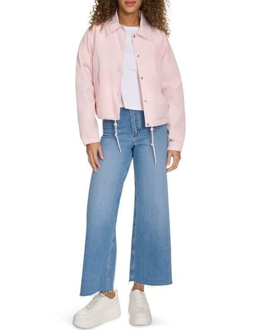 Champion Red Cropped Coached Jacket