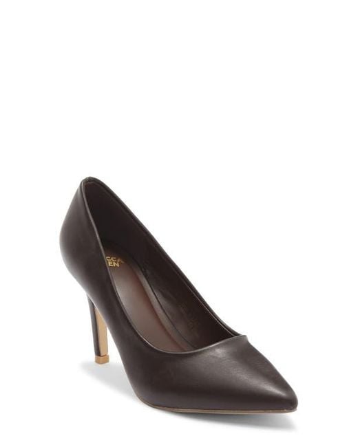Rebecca Allen Brown Pointed Toe Pump