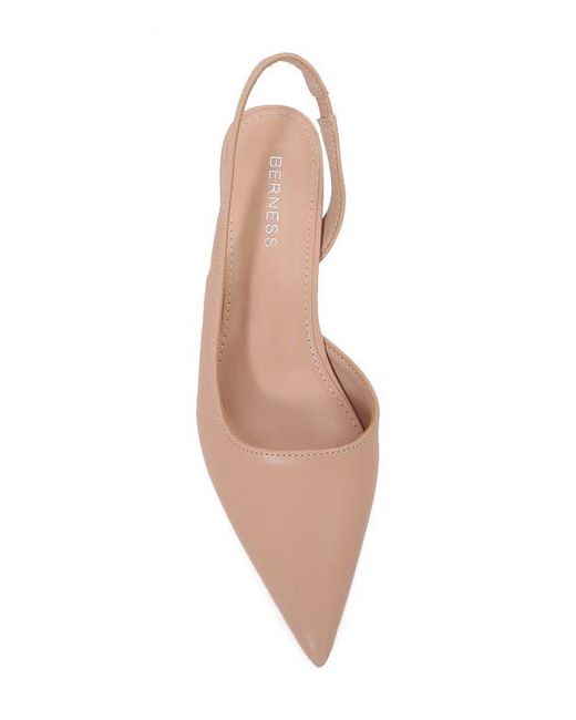BERNESS Pink Celestin Slingback D'Orsay Pump