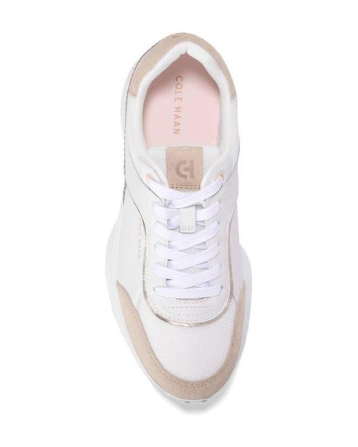 Cole Haan White Grand Crosscourt Hallet Run Sneaker