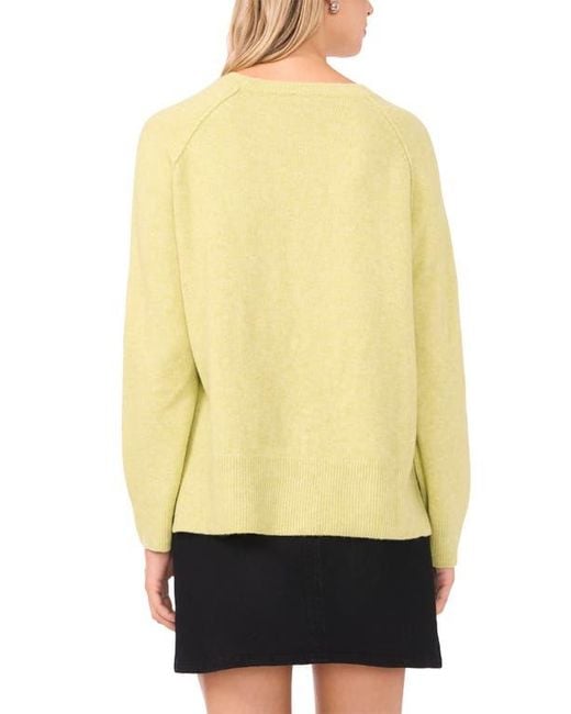 Vince Camuto Yellow Raglan Sleeve Sweater