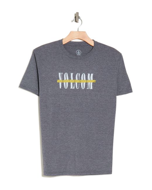 Volcom Gray Suhweet Graphic T-shirt for men