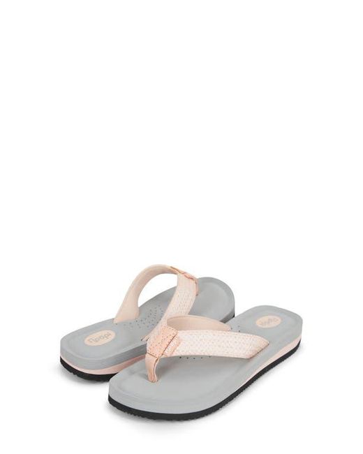 FLOOPI White Sofia Sparkly Flip Flop
