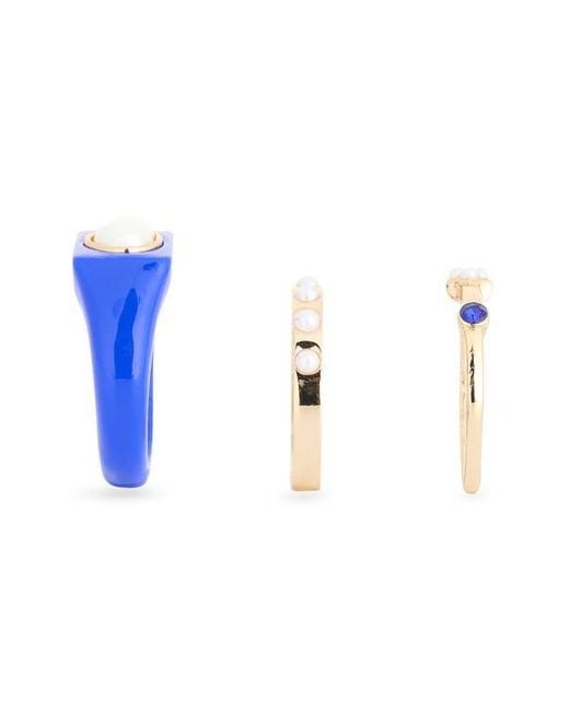 Leith Blue 3-Pack Assorted Rings