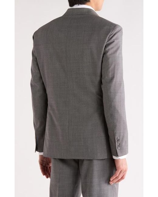 Vince Gray Two Button Notch Lapel Wool Suit Jacket for men