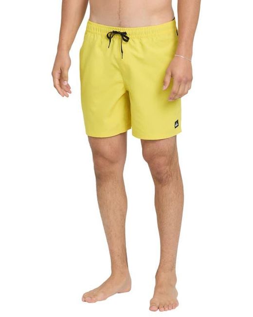 Quiksilver Yellow Everyday Volley 15-Inch Swim Trunks for men