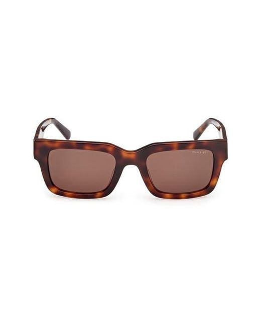 Gant Brown Rectangular Sunglasses for men