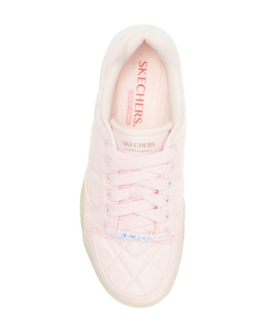 Skechers Pink Denali Sublte Spark Low Top Sneaker