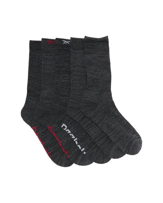 reebok black men's socks