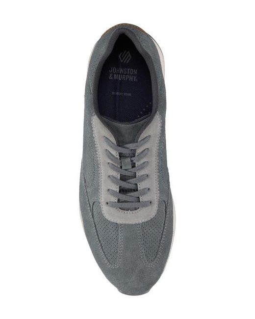 Johnston & Murphy Gray Chase Perforated Sneaker for men
