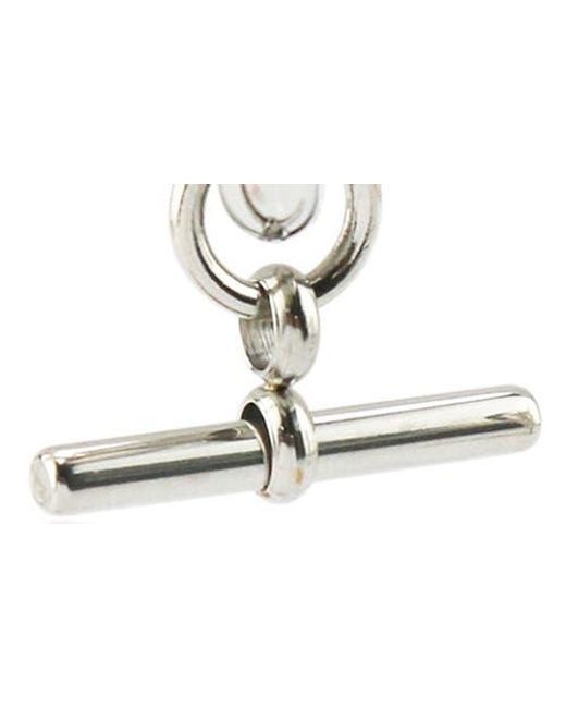 Rebel White Toggle Drop Earrings