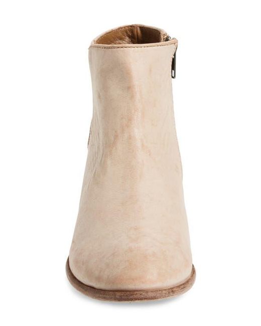 Frye Natural Carson Piping Leather Ankle Boot