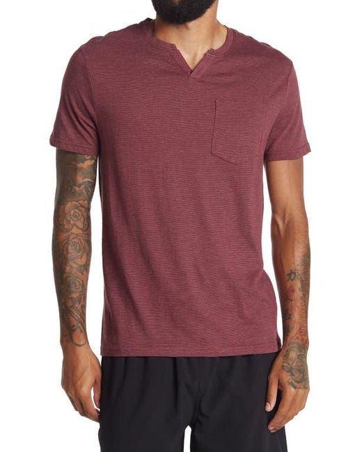 Xray Jeans Red Notch Neck Pocket Tee for men
