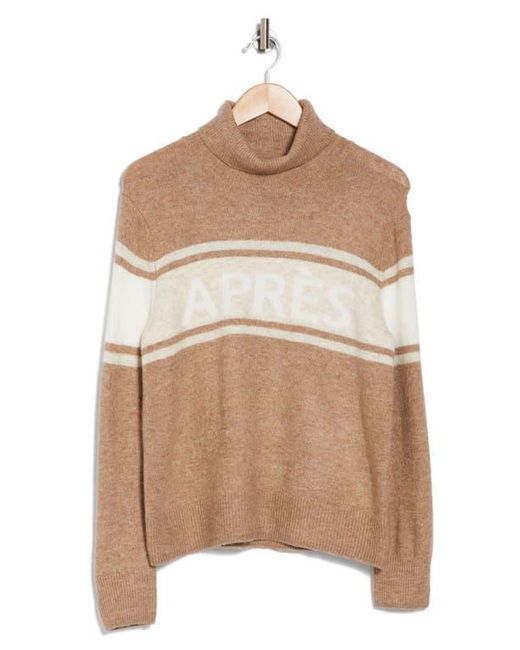 Halogen® Natural Après Turtleneck Sweater