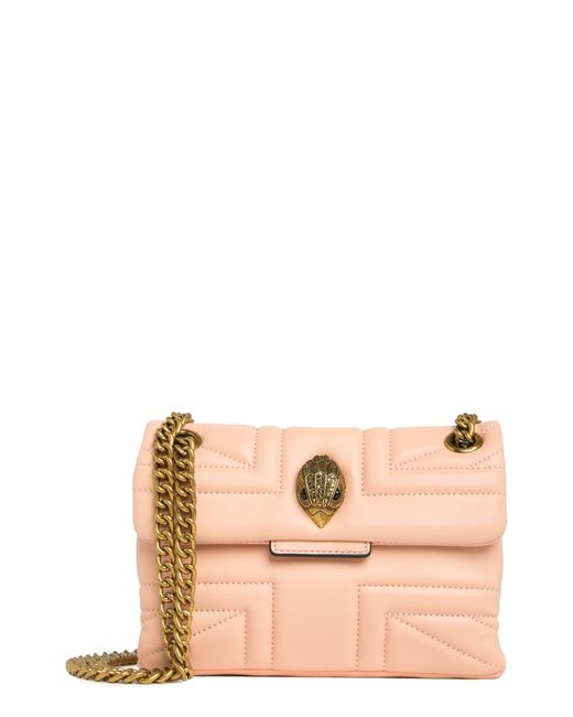 Kurt Geiger Pink Kensington Mini Leather Shoulder Bag