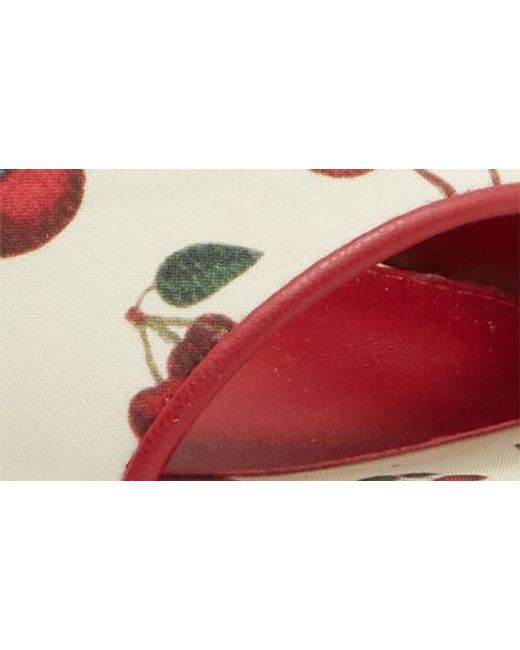 Steve Madden Red Kymmee Platform Pump