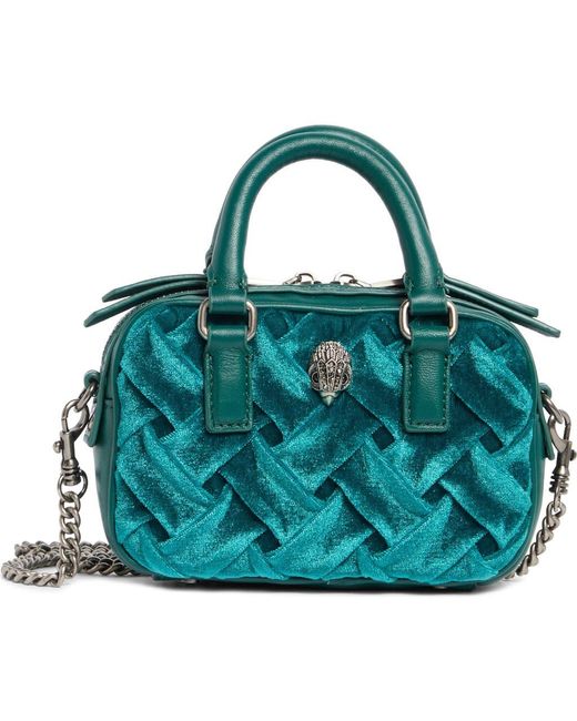 Kurt Geiger Green Kensington Extra Small Duffle Crossbody Bag