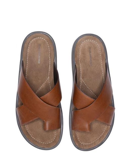 Tailorbyrd Brown Hampton Leather Sandal for men