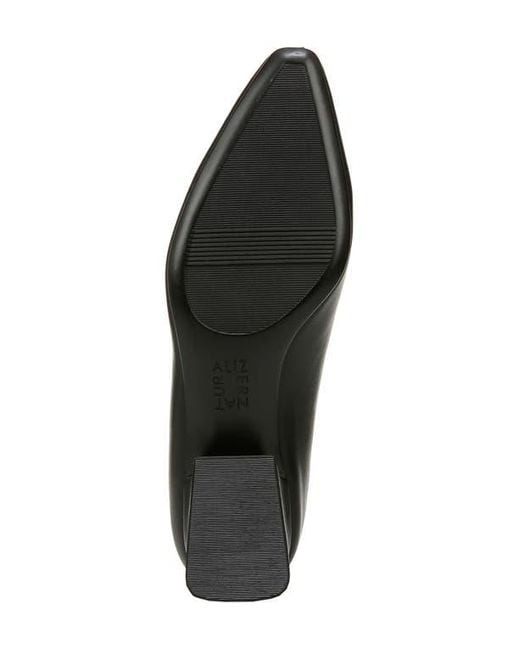 Naturalizer Black Faux Leather Envelope-Flap Pumps