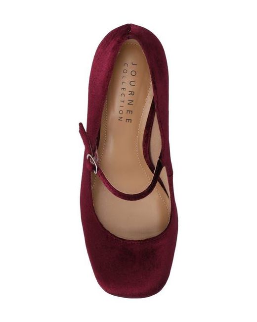Journee Collection Brown Mary Jane Faux Leather Pumps
