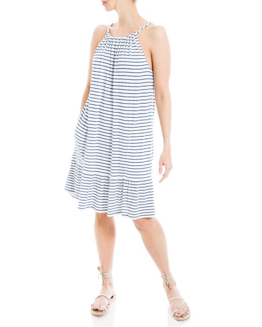Max Studio Blue Stripe Knit Dress