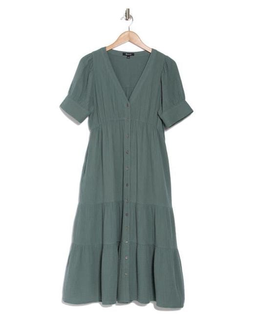 madewell lightspun v neck midi dress NWT Madewell Lightspun V-Neck Midi Dress, black, size small