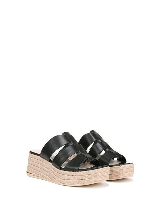 Franco Sarto Black Tevin Platform Wedge Sandal