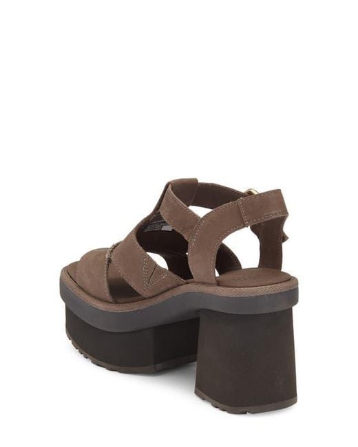 Ugg Brown New Heights Platform Sandal