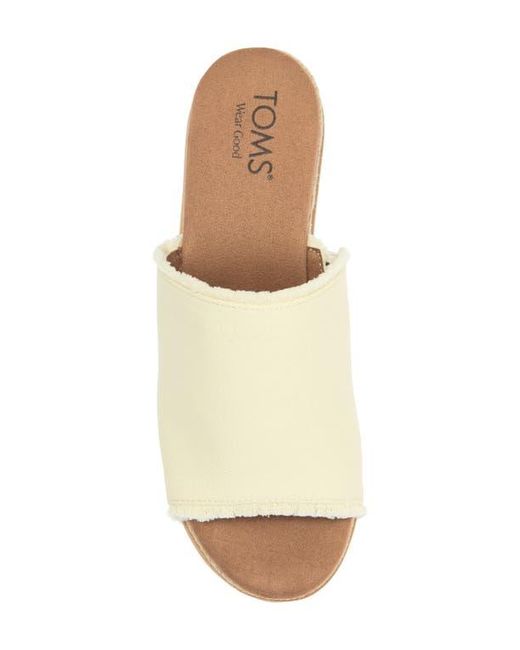 TOMS Natural Gamule Platform Wedge Sandal