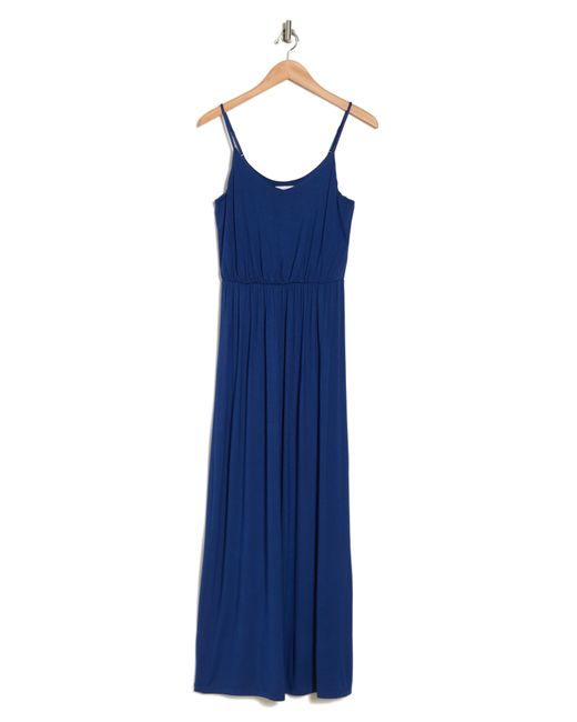 Lush Blue Knit Maxi Dress