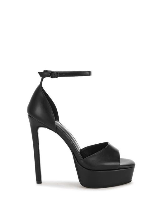 Rag & Co Black Marshis Platform Sandal